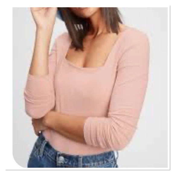 GAP Organic Cotton Squareneck Bodysuit 🏷️🆕 - Picture 1 of 8